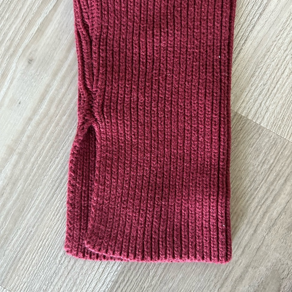 Sorella Dark Red Cable Knit Long Sleeve Sweater​ - Picture 11 of 15